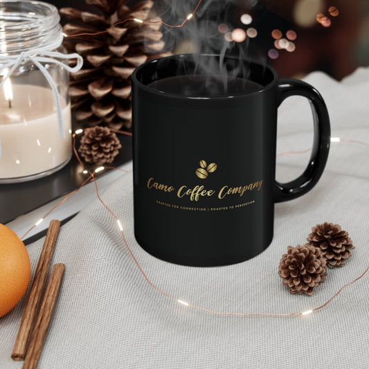 Camo Coffee Coffee Company Logo- 11oz Black Mug - Camo Coffee Company