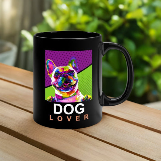 Dog Lover- 11oz Black Mug - Camo Coffee Company