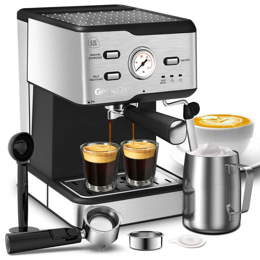 Geek Chef Espresso Machine With ESE POD Filter - Camo Coffee Company
